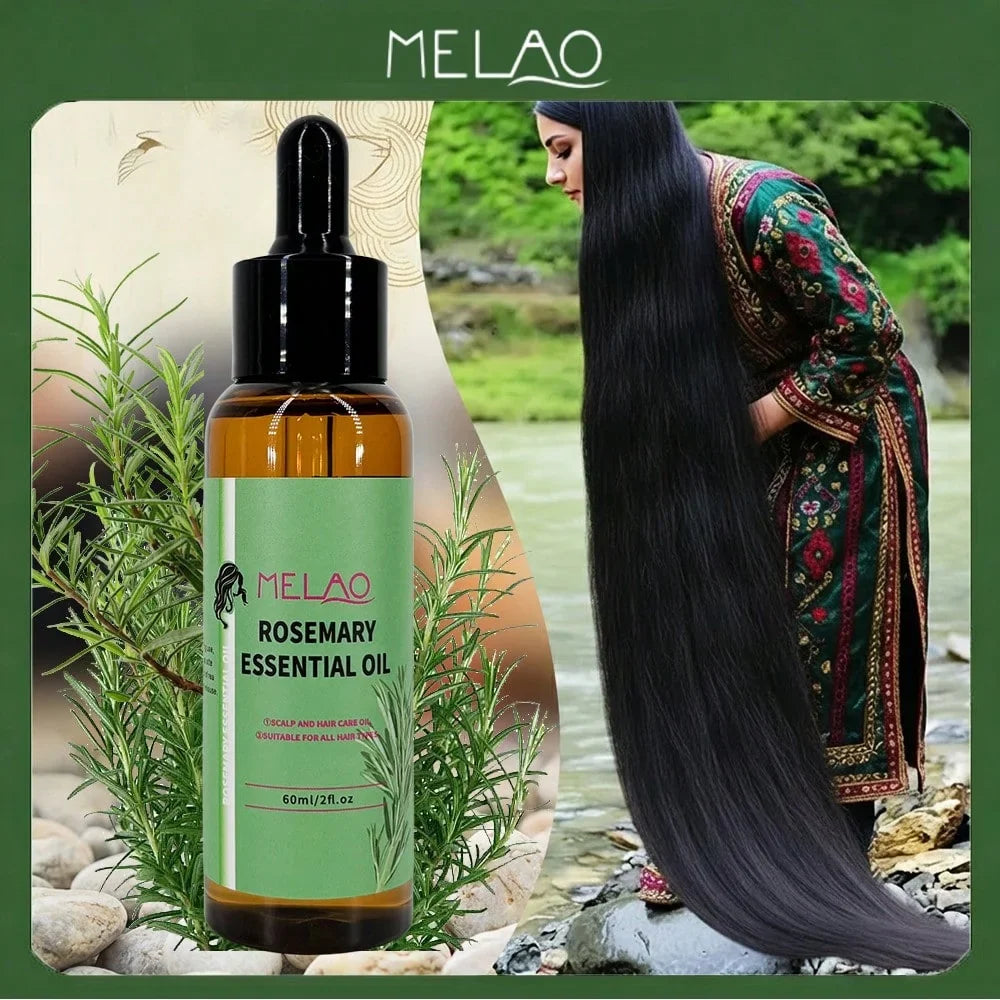 MELAO Organics Rosemary Hair Oil – Split Ends & Scalp Care Rosemary Hair Oil Qme