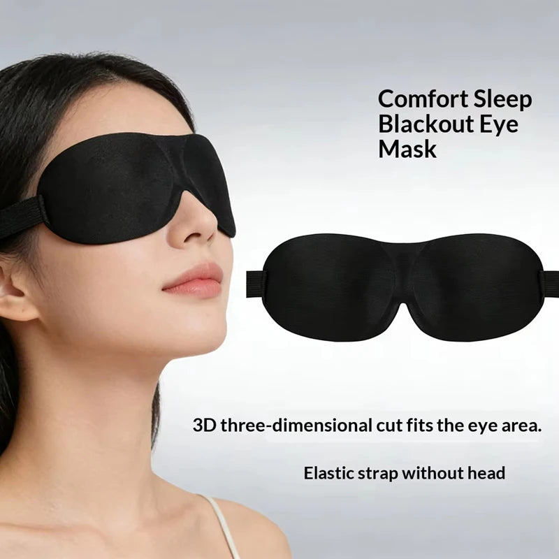 3D Sleep Mask – Soft Breathable Light-Blocking Eye Mask Sleep Eye Mask Qst