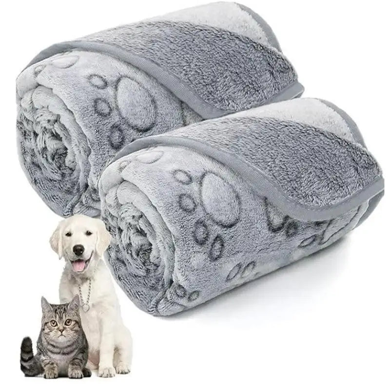 Ultra Soft Fluffy Pet Blanket – Cute Cartoon Mat for Cats & Dogs Pet Blanket Mat Qme