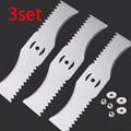 3-Pack Arc Toothed Blades for Lithium Battery Lawn Trimmers Lawn Trimmer Blades Qme 3set