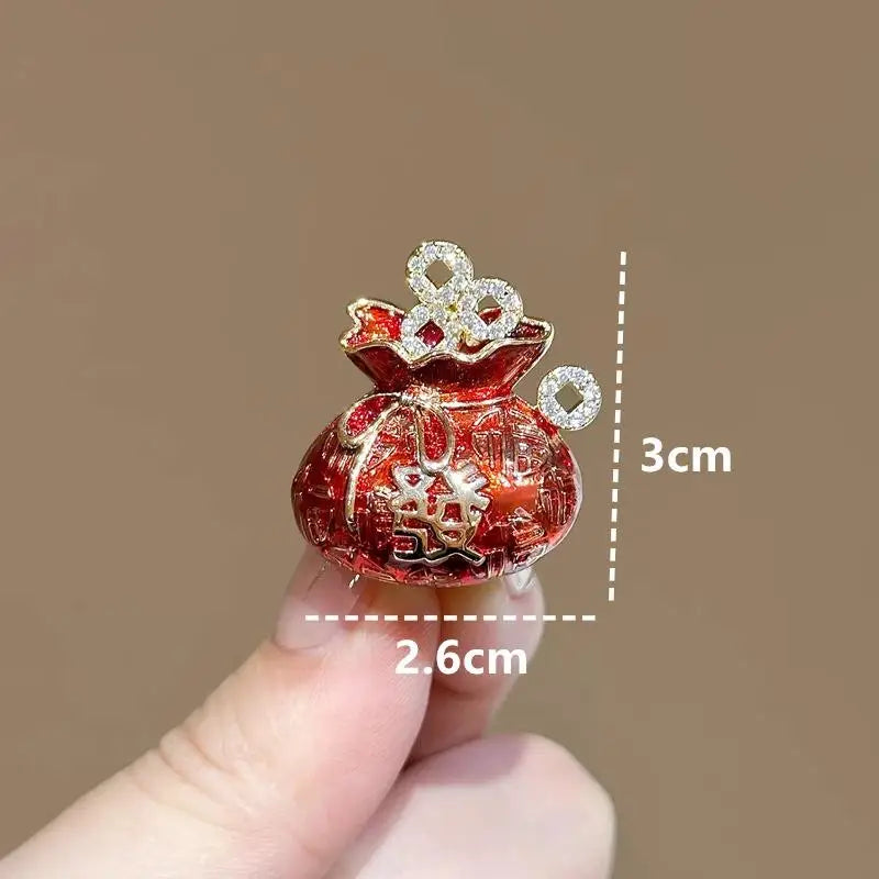 Zodiac Pony & Lion Dance Brooch – Cute Animal Corsage Pin Brooch Corsage Pin Qme A5