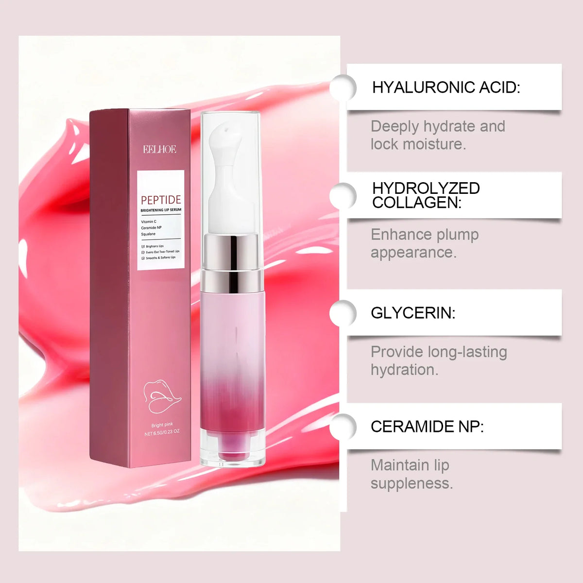 Hydrating Lip Serum – Brightening, Plumping & Glossy | Qme Hydrating Lip Serum Qme