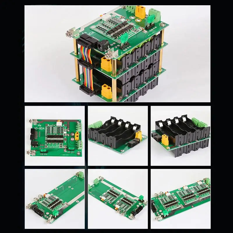 15V 4S 4P Power Wall Battery Pack with BMS | Renewable Energy Battery Management System Qme
