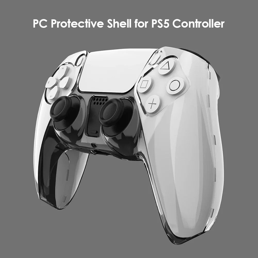 PS5 DualSense Clear PC Protector Case – Ultra Slim Cover Controller Protector Case Qme
