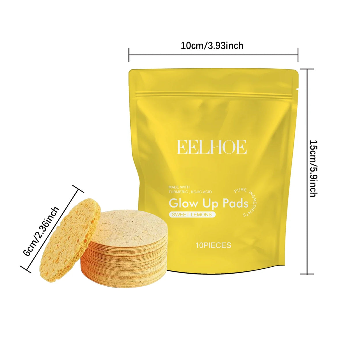 Turmeric Cleansing Pads – Oil Control, Deep Clean & Brighten Facial Cleansing Pads Qme