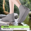 Thick Latex Waterproof Non-Slip Shoe Covers – Outdoor Rain Waterproof Shoe Covers Qme Gray M(32-40)