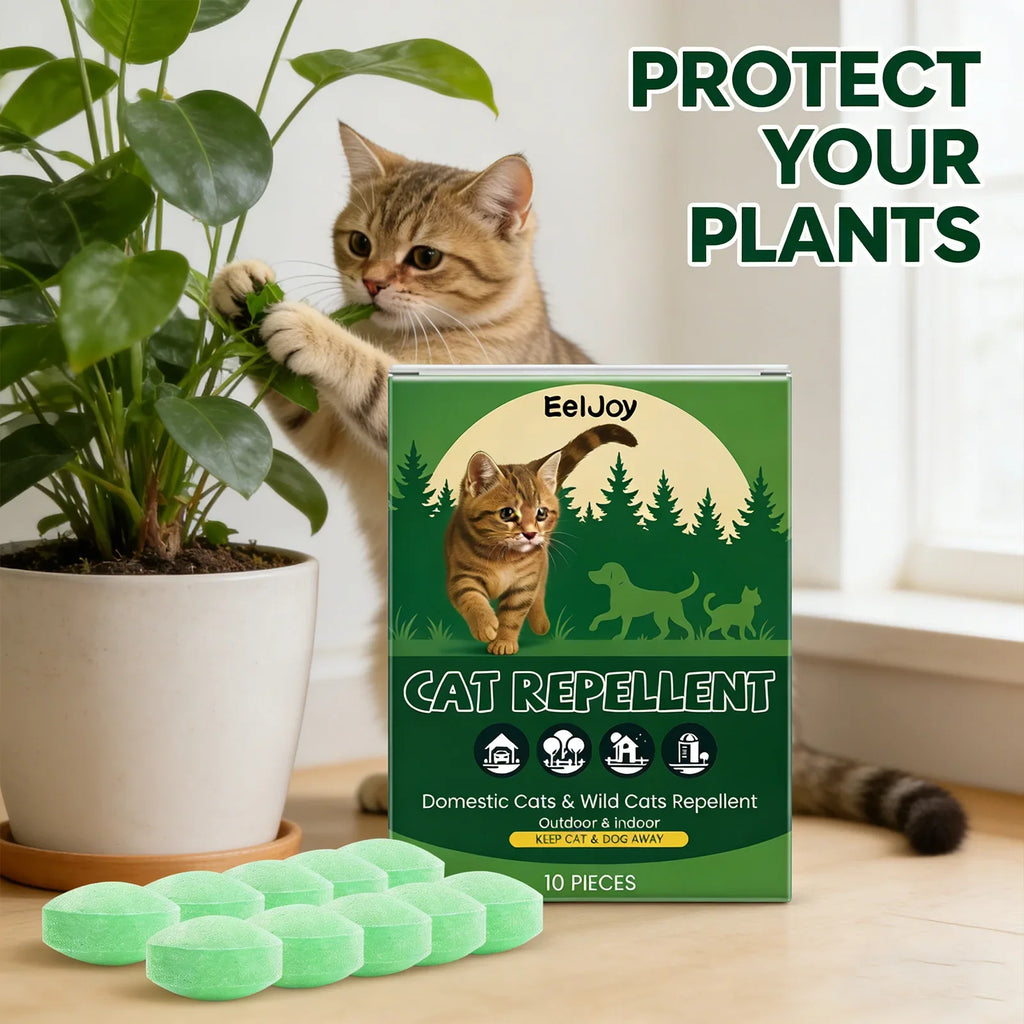 Indoor Cat Repellent Pill – Stops Biting, Gnawing & Scratching Cat Behavior Deterrent Qme