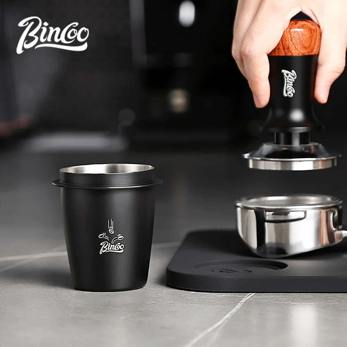 Bincoo Espresso Dosing Cup – Stainless Steel 51mm/58mm Espresso Dosing Cup Qst