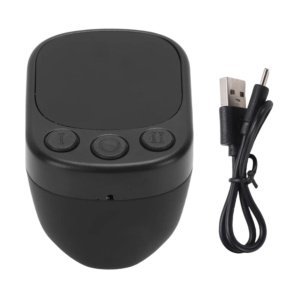 Bluetooth 5.4 Remote Control Ring – Touchpad & Page Turner Bluetooth Remote Ring Qst black
