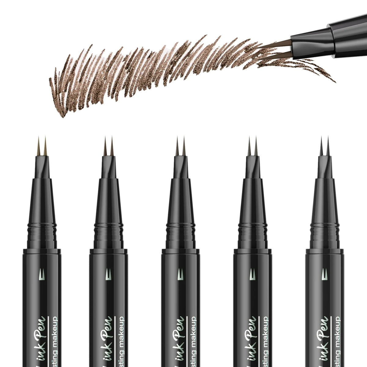 Qme Two-Pronged Eyebrow Pencil – Waterproof, Non-Smudging Eyebrow Pencil Qme