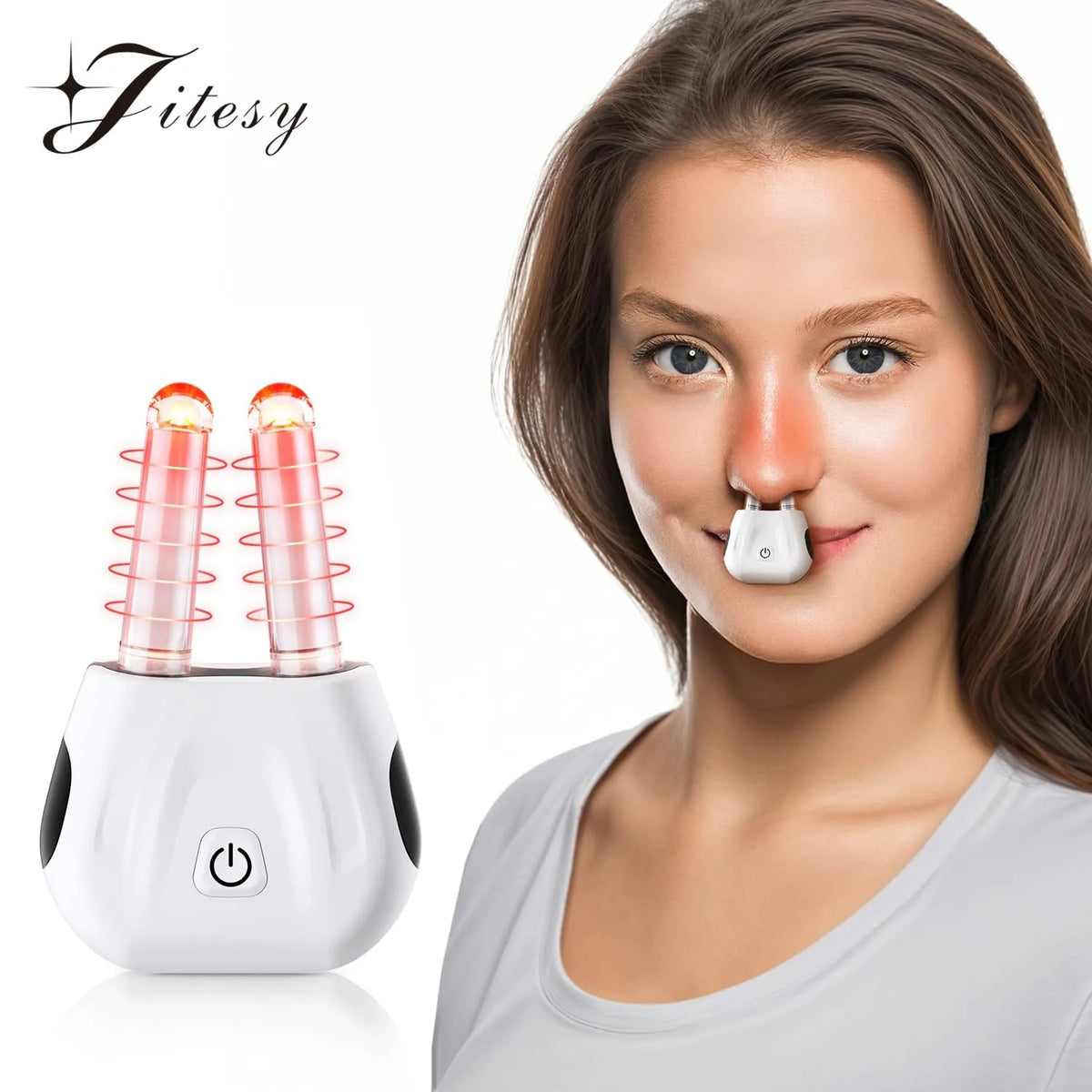 Cordless 630nm Red Light Nasal Therapy Device Red Light Therapy Device Qst