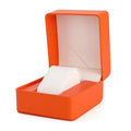 Single Watch Box PU Leather Pillow Display Case | 12 Colors Watch Display Case Qme 67Orange
