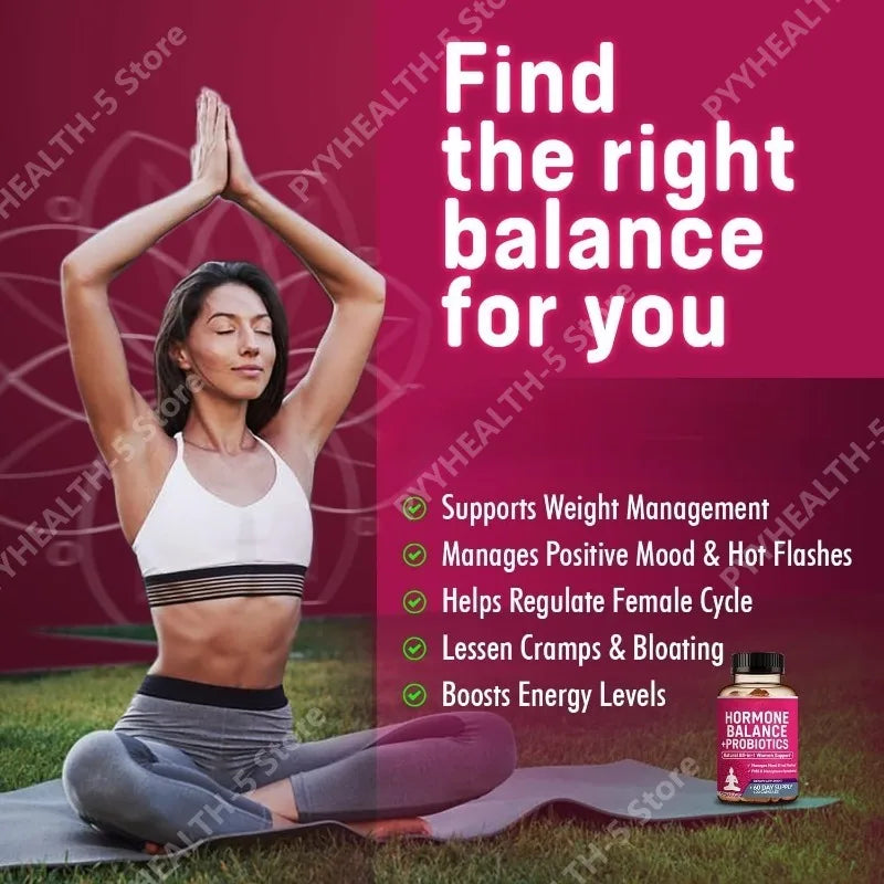 Women's Hormone Balance Supplement + Probiotics | 120 Capsules Women's Supplement Qst