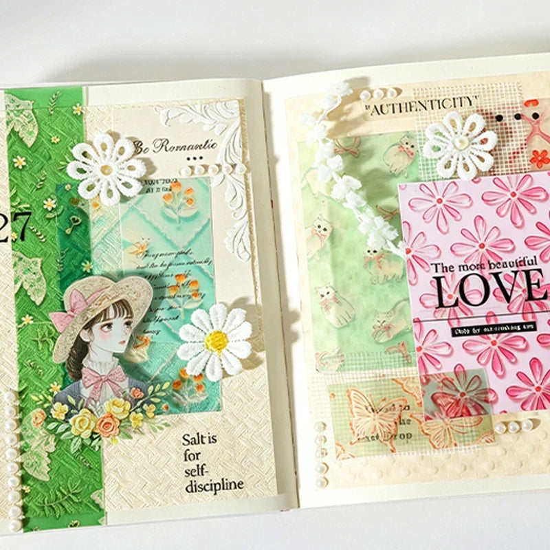 Transparent Glass Pattern Washi Tape for Journals & Crafts Decorative Washi Tape Qme