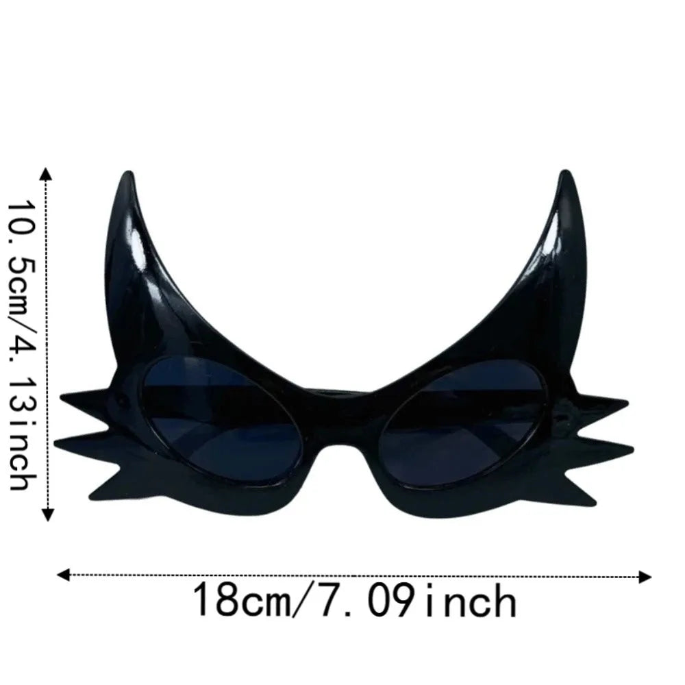 Skeleton Hand Halloween Sunglasses – Spider Web Dark Lenses Novelty Costume Sunglasses Qme