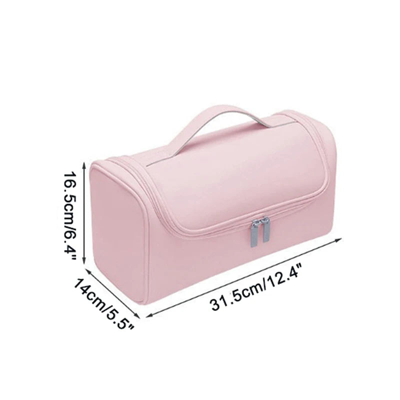 Waterproof Hair Dryer Travel Bag – PU Leather Organizer Case Hair Tool Travel Bag Qst