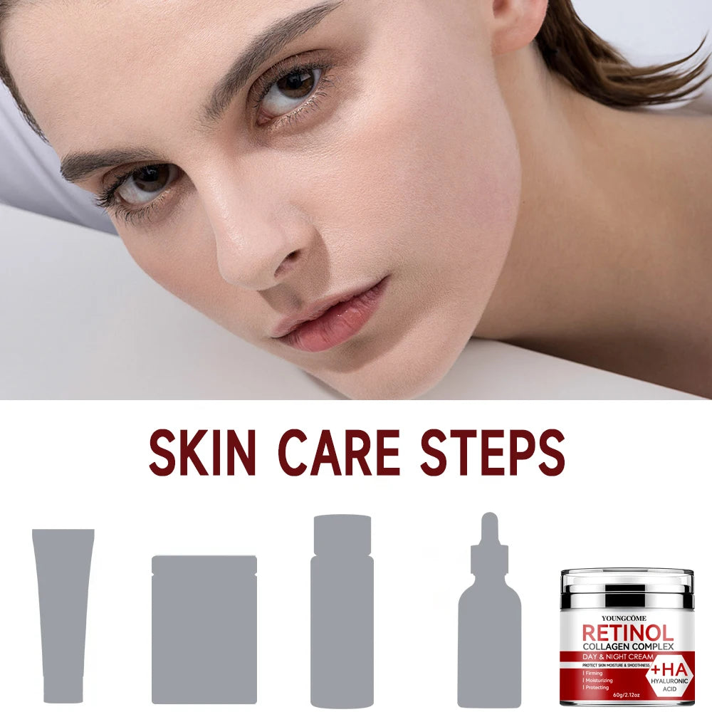 YOUNGCOME Retinol Collagen Face Cream – Deep Hydration Facial Moisturizer Cream Qst