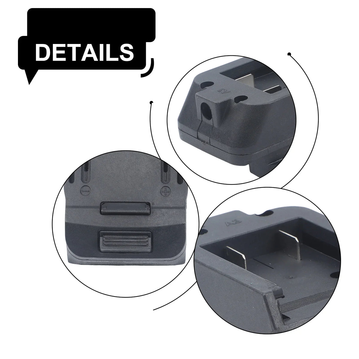 18V Lithium Battery Adapter Connector Dock – BL1830 BL1840 BL1850 Battery Adapter Dock Qme