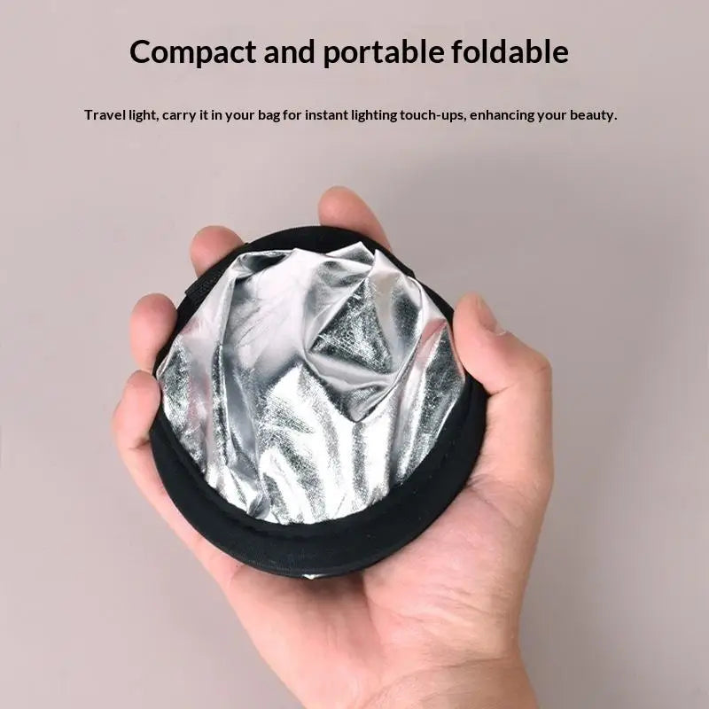 Collapsible Round Photography Reflector & Diffuser – 4 Surfaces Photography Reflector Qme