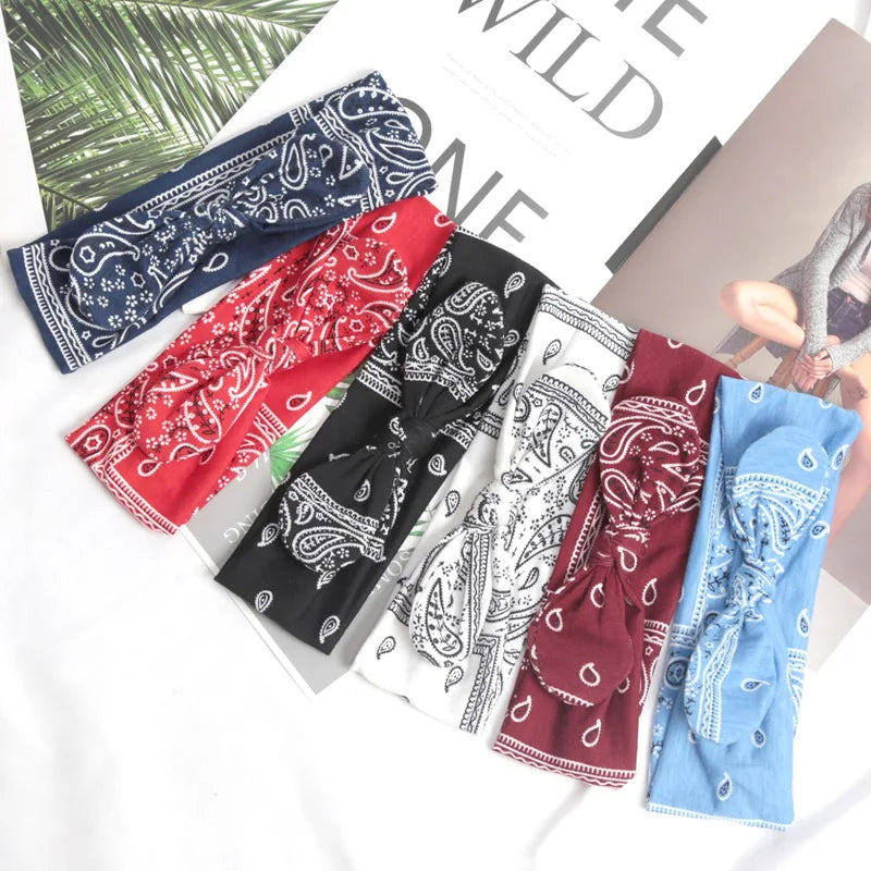 Women's Elastic Soft Vintage Headbands – Yoga & Workout Yoga Headband Qme