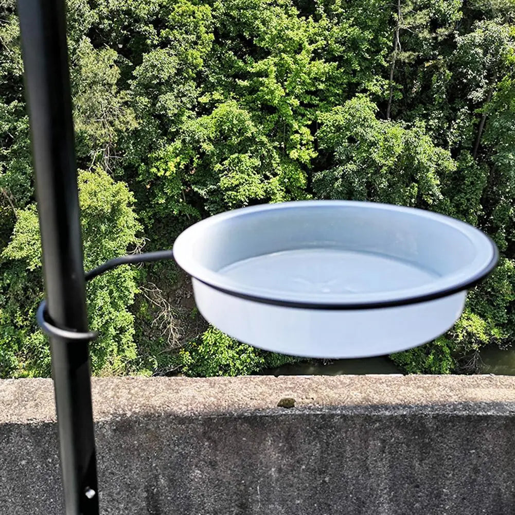 Transparent Circular Bird Feeder Bowl | Plastic Feeding Dish Bird Feeder Bowl Qme