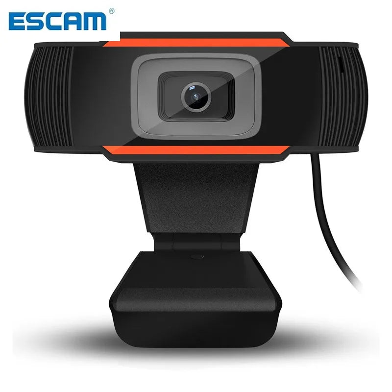WEB07 HD Webcam with Built-In Mic – USB Plug & Play, 12MP HD Webcam Qme 1080P