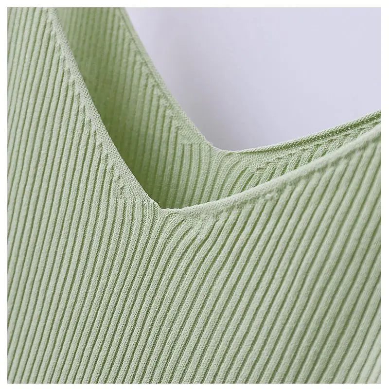 Women's V-Neck Ice Silk Cami Top | Suspender Vest Cami Vest Top Qme