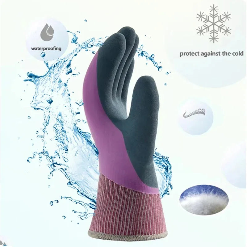 Winter Fleece Lined Gloves – Anti-Slip & Waterproof | Qme Winter Gloves Qme