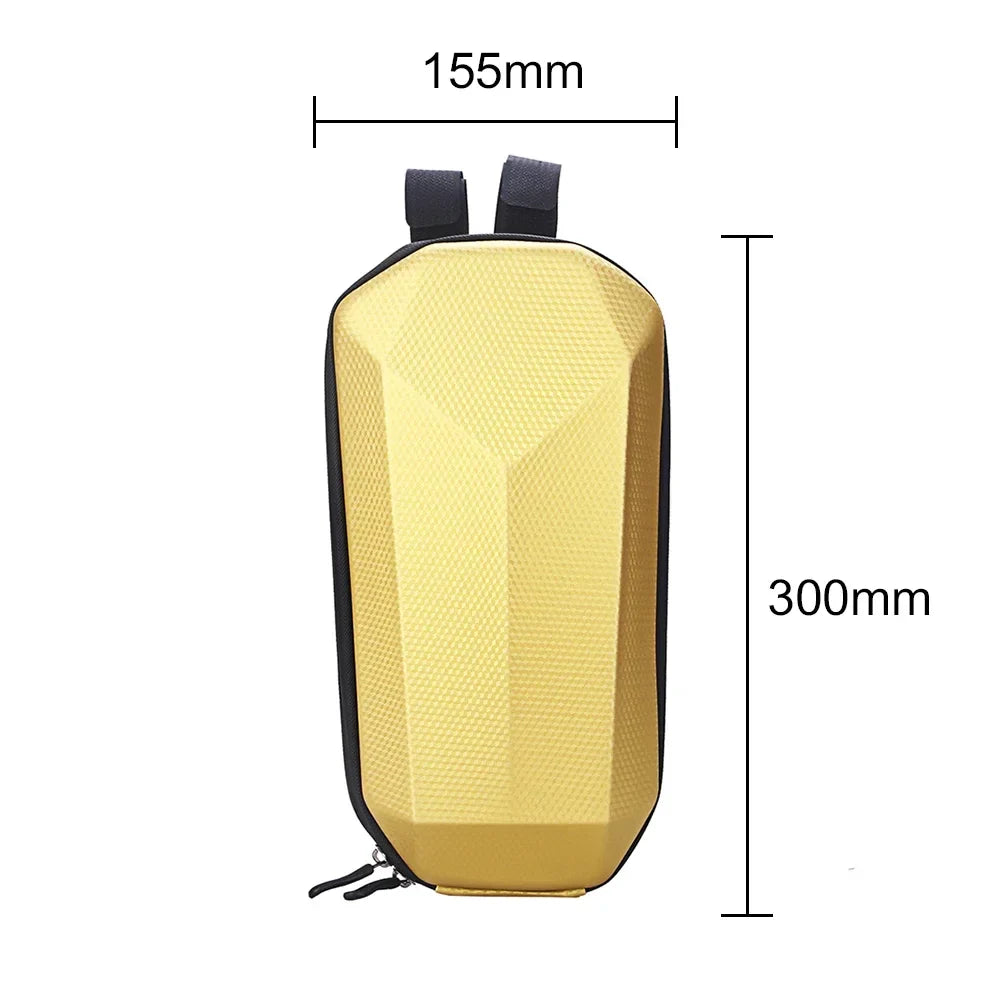 WILD MAN Electric Scooter Front Storage Bag Hard Shell Large Scooter Storage Bag Qme 4 L Gold Style B