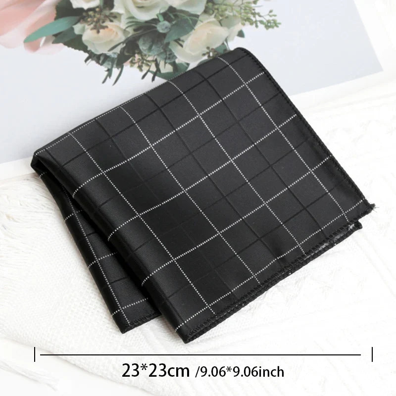 Men's Black Stripe Tie, Cufflinks, Cravat & Bowtie Gift Set Formal Accessories Set Qme