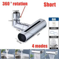 4-Mode Waterfall Faucet Aerator Extender Sprayer Kitchen Sink Faucet Aerator Sprayer Qme 1Set