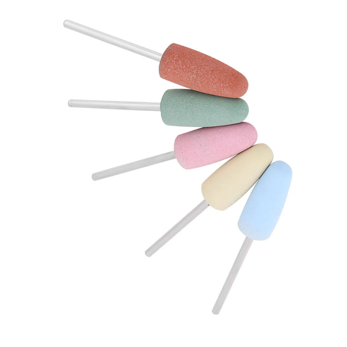 Silicone Nail Drill Bits Set 5pcs – Manicure Polisher Grinder Nail Drill Bits Set Qme