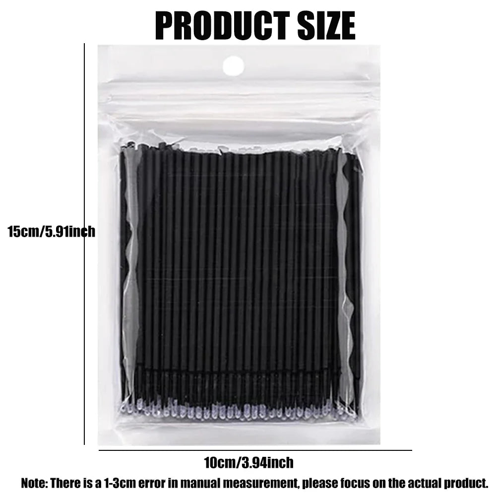 300 Disposable Microbrush Applicators for Lashes & Nail Art Microbrush Applicator Set Qme