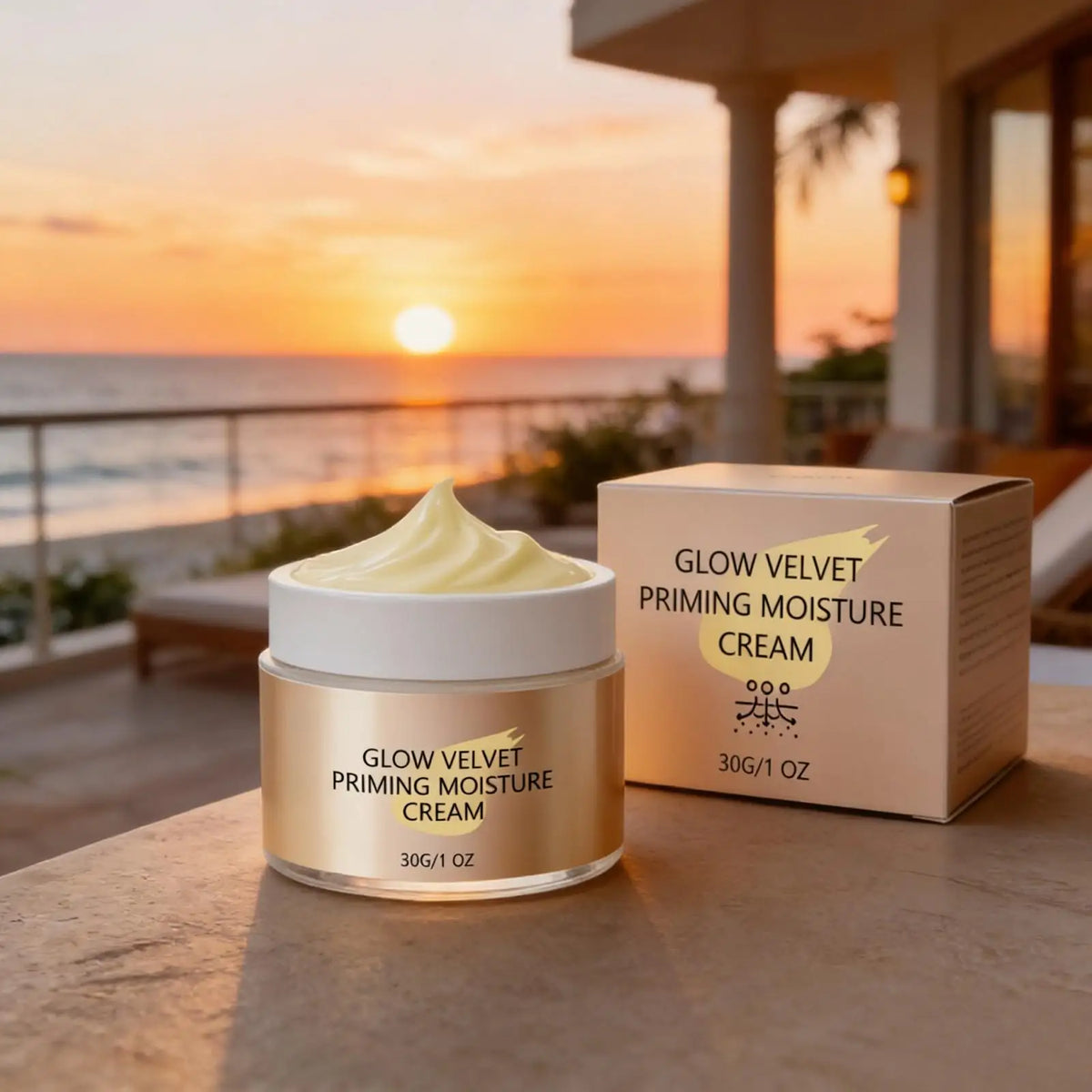 Glow Velvet Makeup Primer Cream – Brightening & Hydrating 30g Makeup Primer Qst