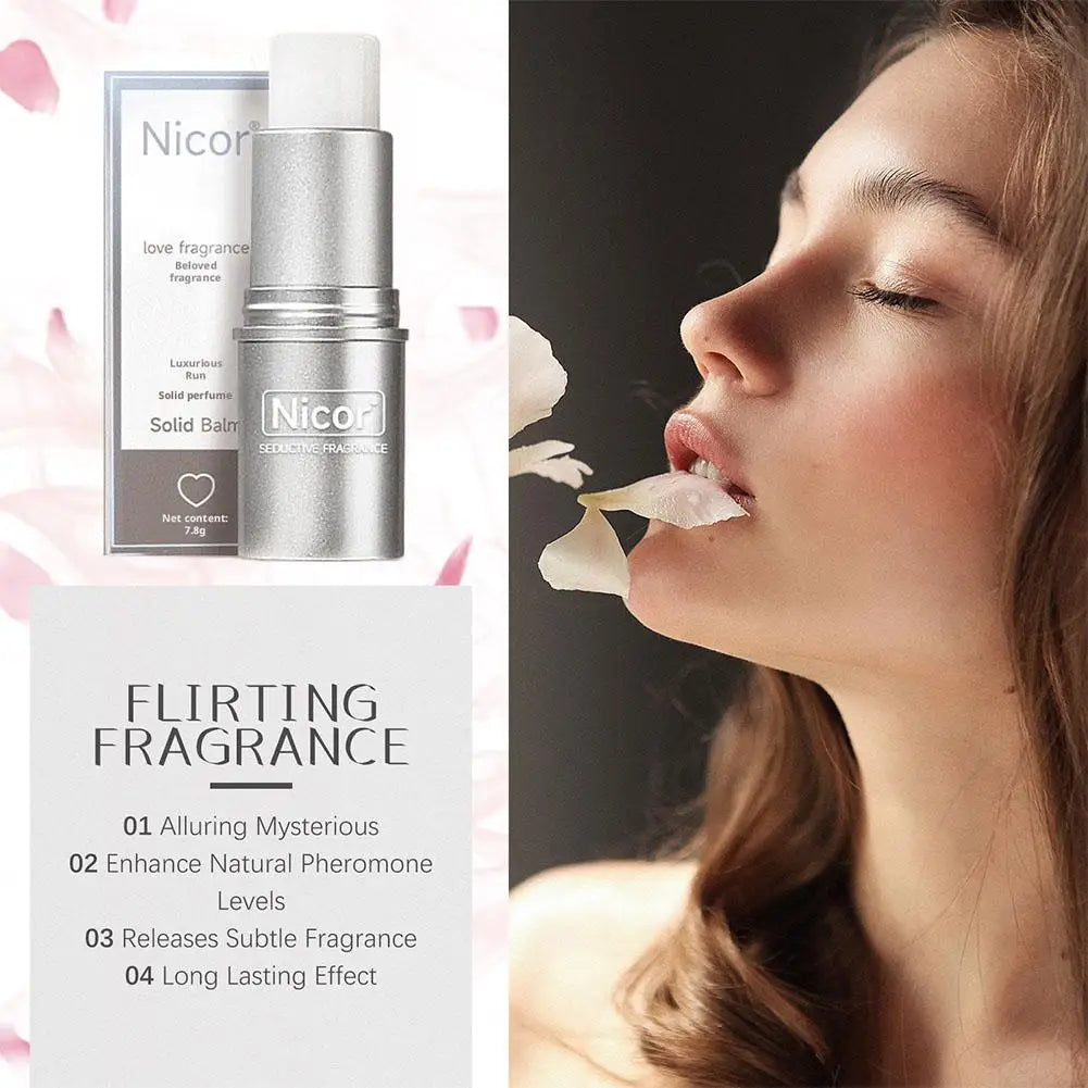 Long-Lasting Solid Perfume Balm | Floral Travel Fragrance Solid Perfume Balm Qme
