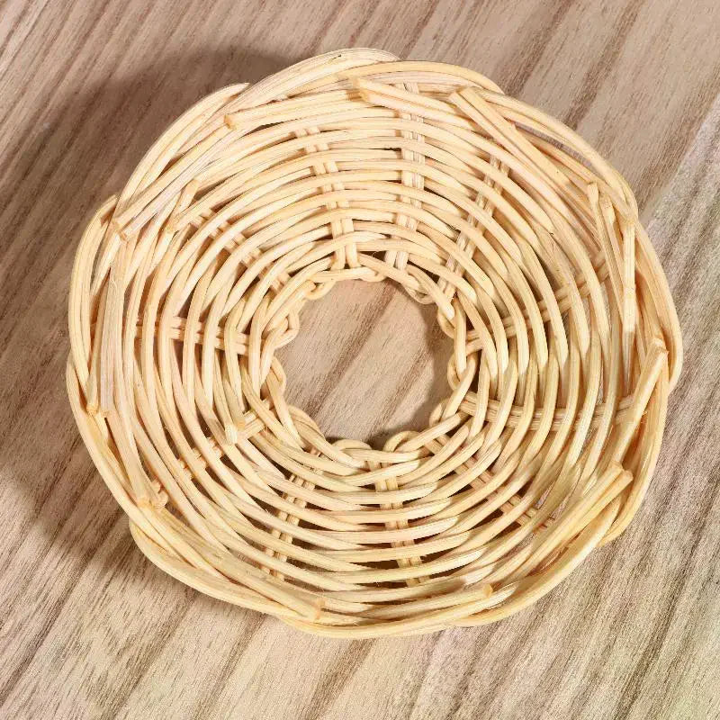 Handwoven Rattan Lampshade | Vintage Chandelier Light Cover Rattan Lampshade Qme