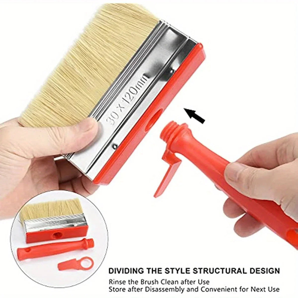 Large Paint Brush – Smooth Even Coverage for Walls, Doors & Wood Paint Brush Qme