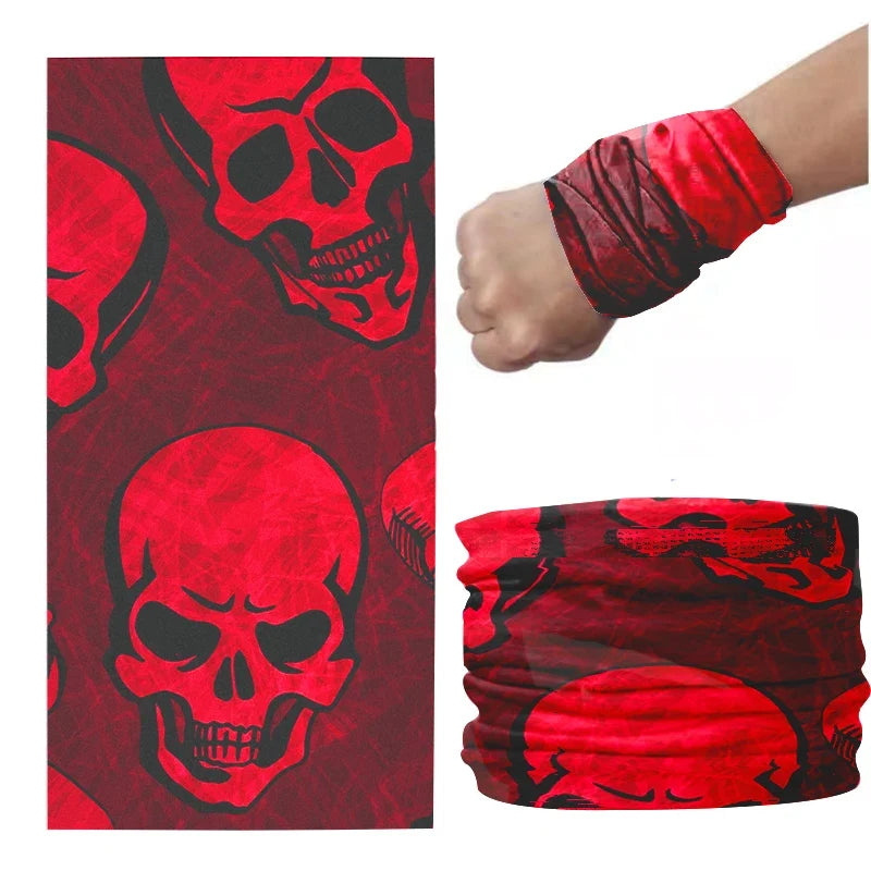 Skull Pumpkin Musical Note 3D Print Turban Scarf | Women Novelty Print Scarf Qme