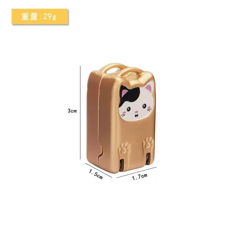 Portable Folding Nail Clipper Stainless Steel Mini Pendant Folding Nail Clipper Qme G cat