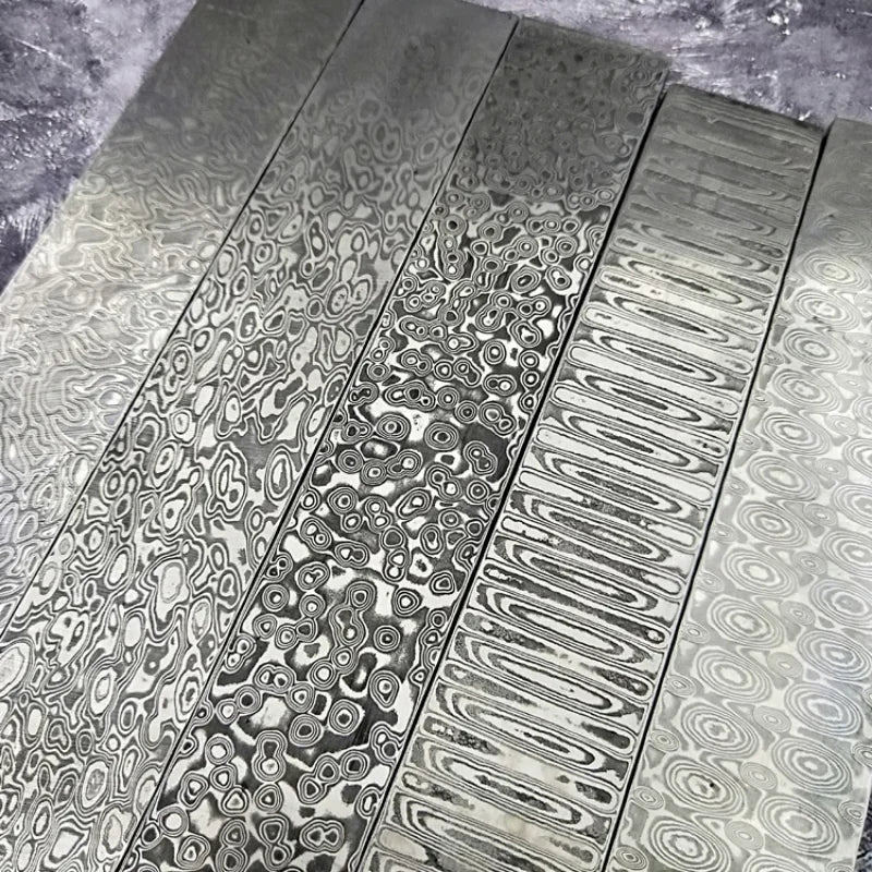 VG10 Damascus Steel Knife Billet 15cm – 57-59 HRC DIY Blank Knife Making Billet Qst
