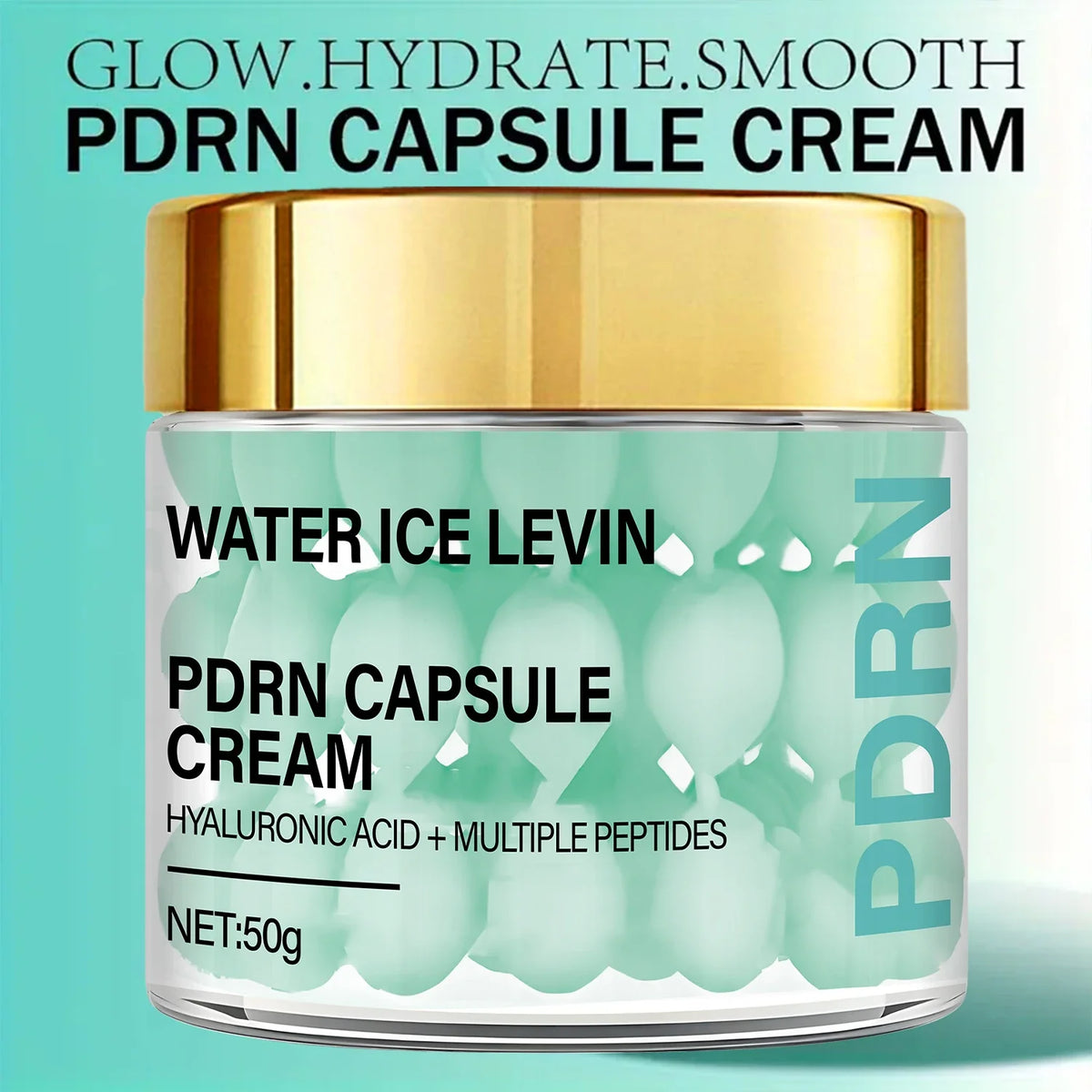 PDRN Capsule Cream – Hyaluronic Acid & Peptides Moisturizer Anti-Aging Face Cream Qme