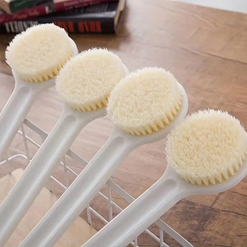 Long Handle Bath Brush – Soft Bristles for Back Scrubbing Bath Brush Qme