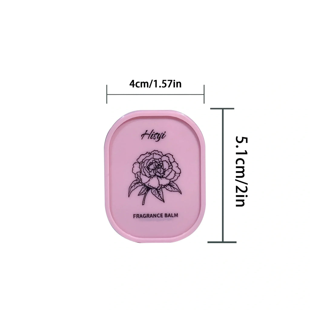 HISYI Solid Perfume Balm – Vegan Floral Scent Compact Solid Perfume Balm Qme