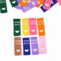 Heart Pattern DIY Cloth Labels for Sewing & Handmade Crafts Decorative Sewing Labels Qme 50pcs cp3823-mix