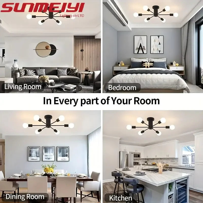 Nordic Minimalist Chandelier | Modern Ceiling Light Fixture Modern Chandelier Qme