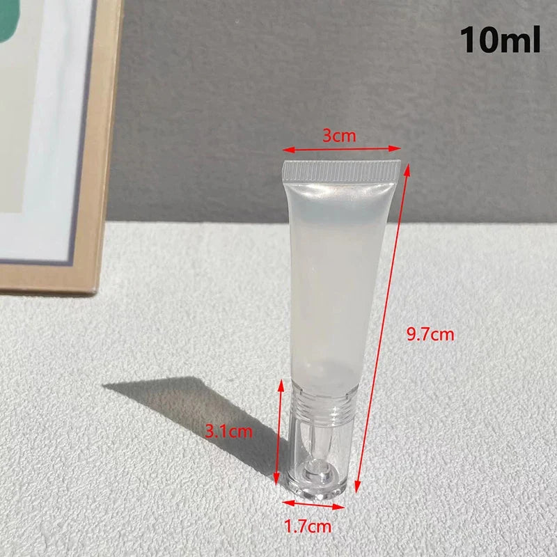 10 Refillable Cosmetic Soft Tubes – Cream, Lotion & Sunscreen Cosmetic Travel Tubes Qme 10ml