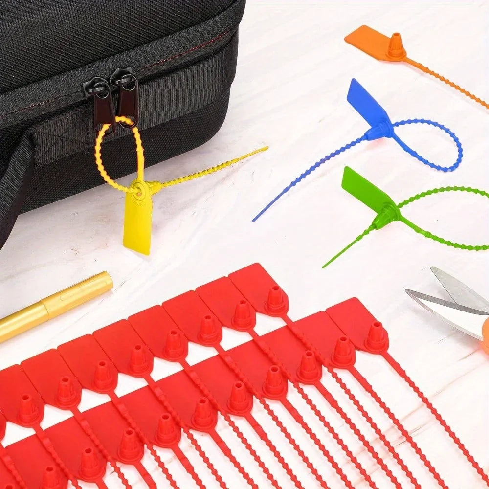 Mixed Plastic Tamper Seals Zip Ties Blank Security Tags 20pcs Security Tamper Seals Qme
