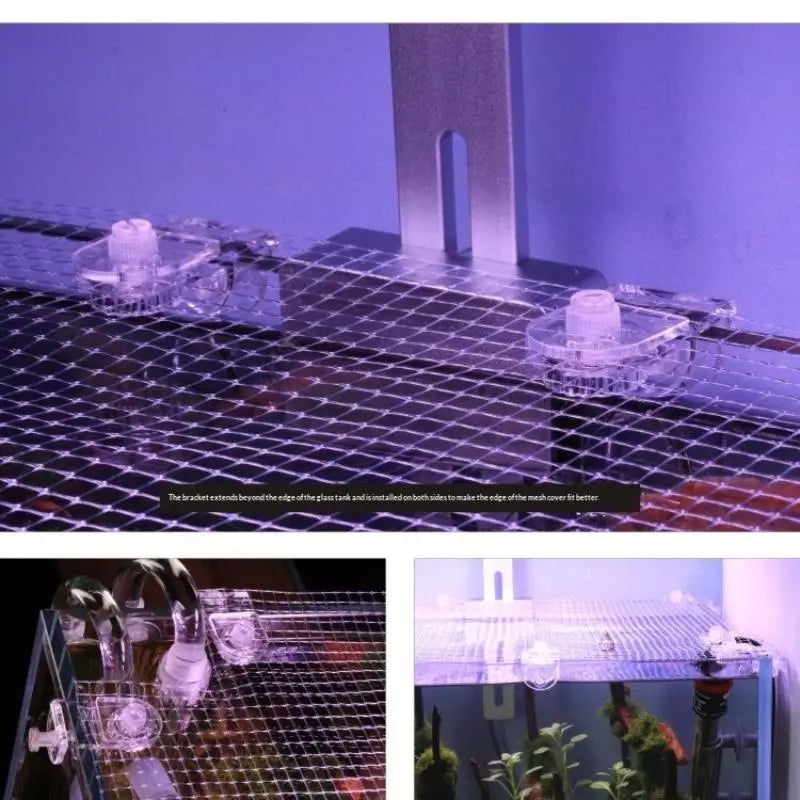 Aquarium Fish Tank Anti-Jump Mesh Cover Net – DIY Screen Aquarium Mesh Cover Qst