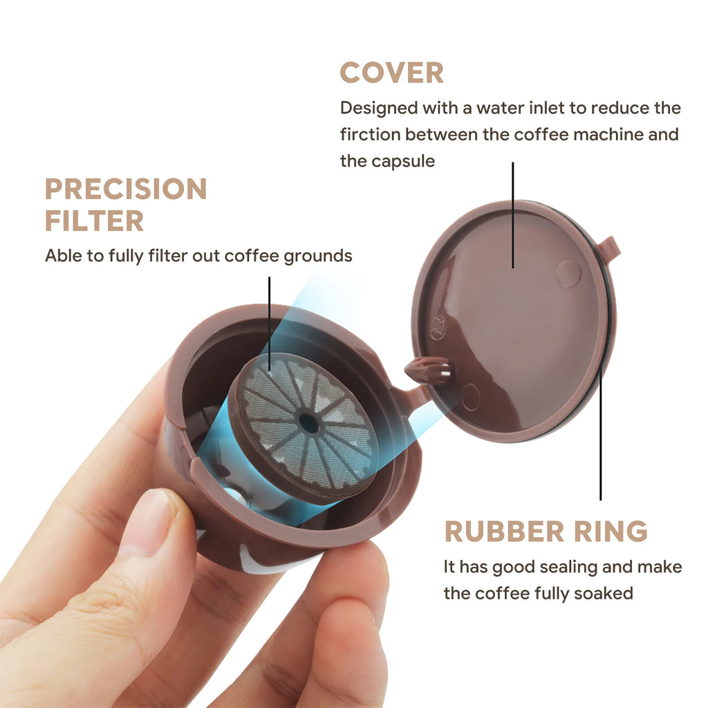 Reusable Dolce Gusto Coffee Capsules – Refillable Pod Kit Refillable Coffee Pods Qst
