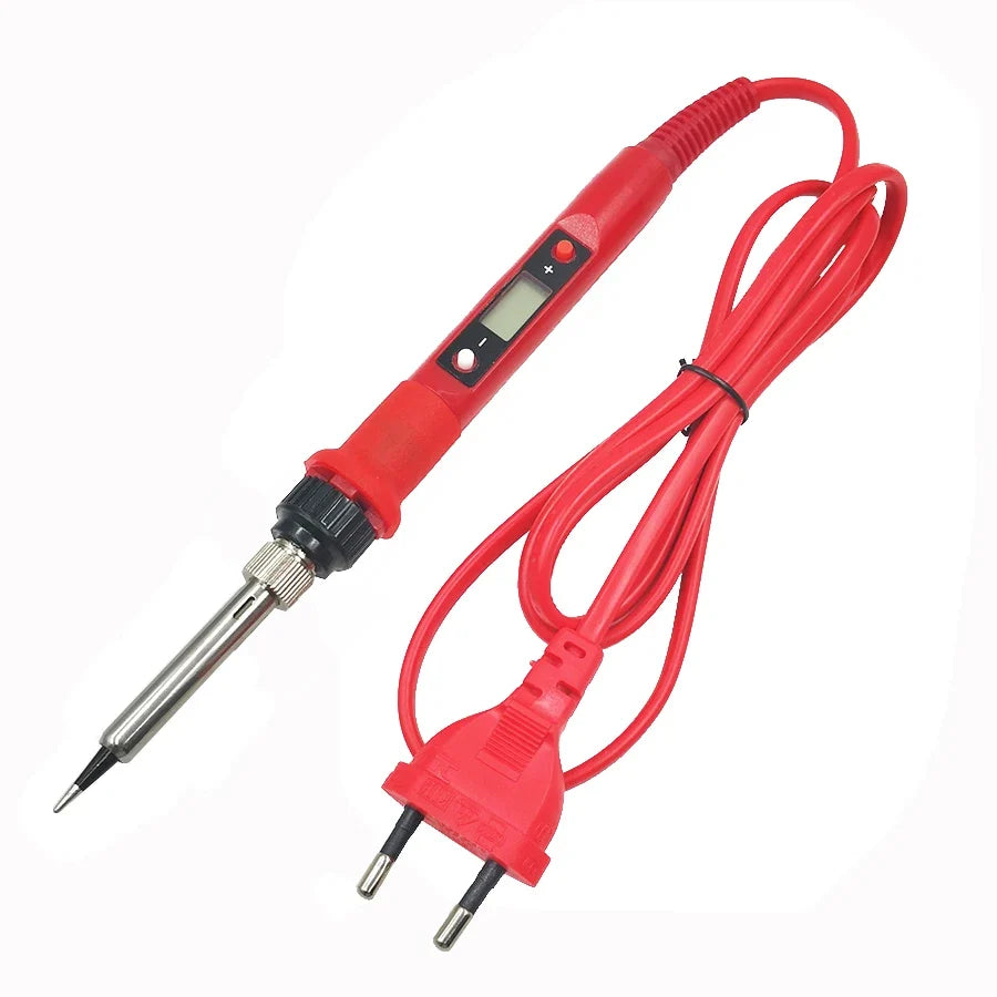80W Digital Soldering Iron Kit – LCD Display, Adjustable Temp Electric Soldering Iron Qme